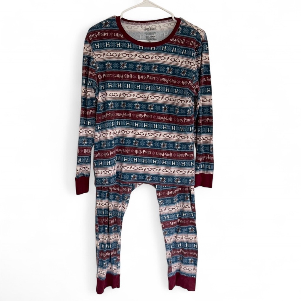 Harry Potter Women's XXL Pajamas Set Sleep Top Bottom Pants Multicolor Thermal